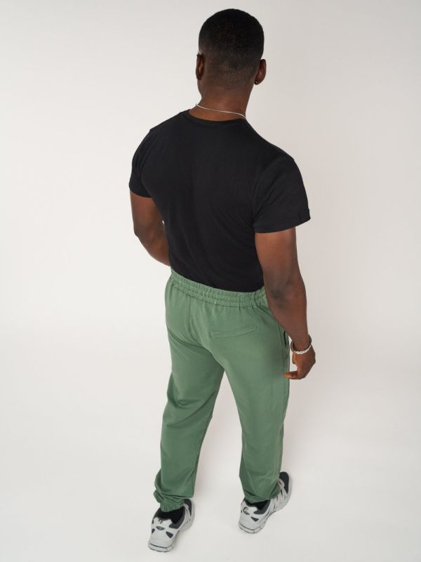 Sports joggers large size men's green color 006Z