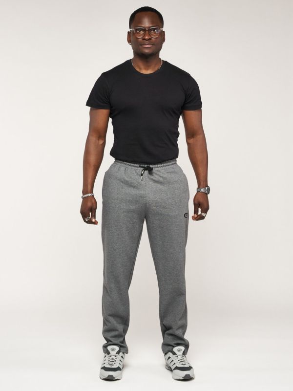 Trousers sports pants with pockets for men gray 061Sr