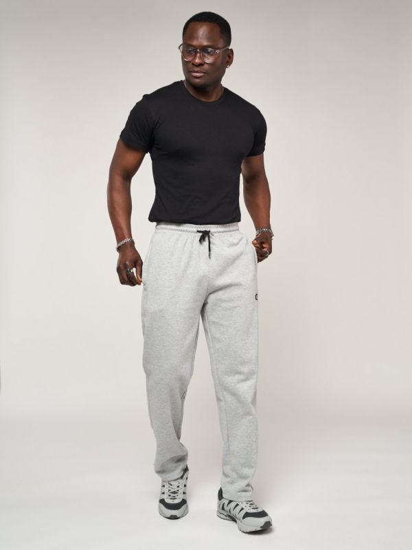 Men's sports pants with pockets, light gray 061SS