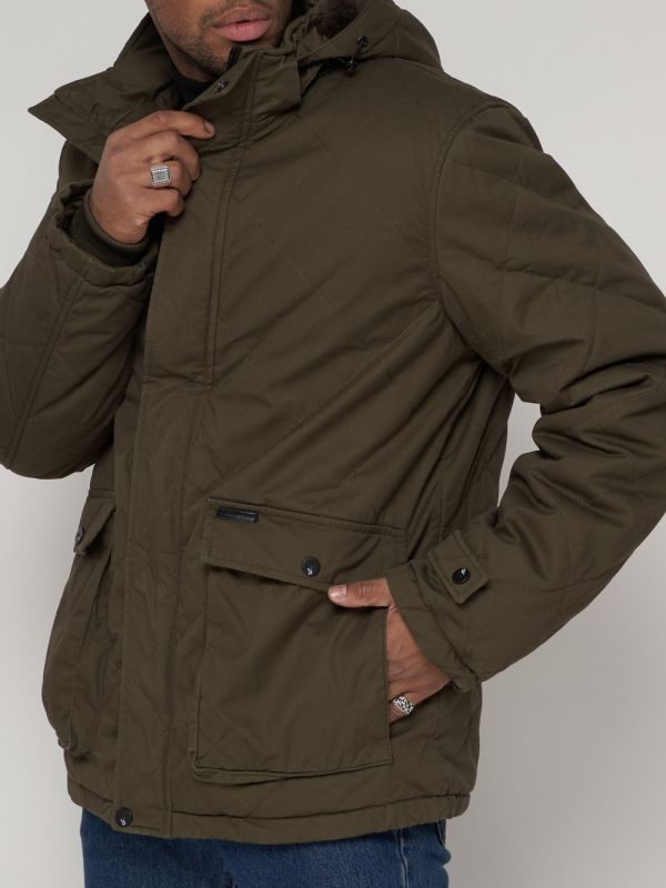 Jacket winter men's classic quilted khaki 2107Kh