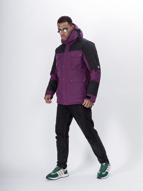 MTFORCE ski jacket for men purple 2302F