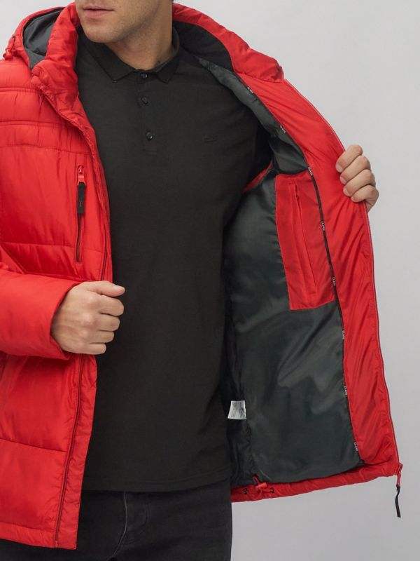 Men's sports jacket with red hood 62190Kr