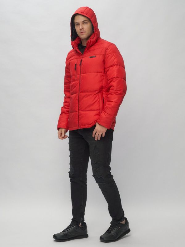 Men's sports jacket with red hood 62190Kr