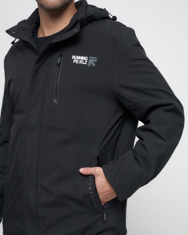 Men's sports jacket large size black 88676Ch