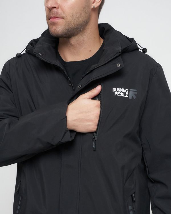 Men's sports jacket large size black 88676Ch