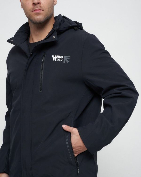 Men's sports jacket large size dark blue 88676TS